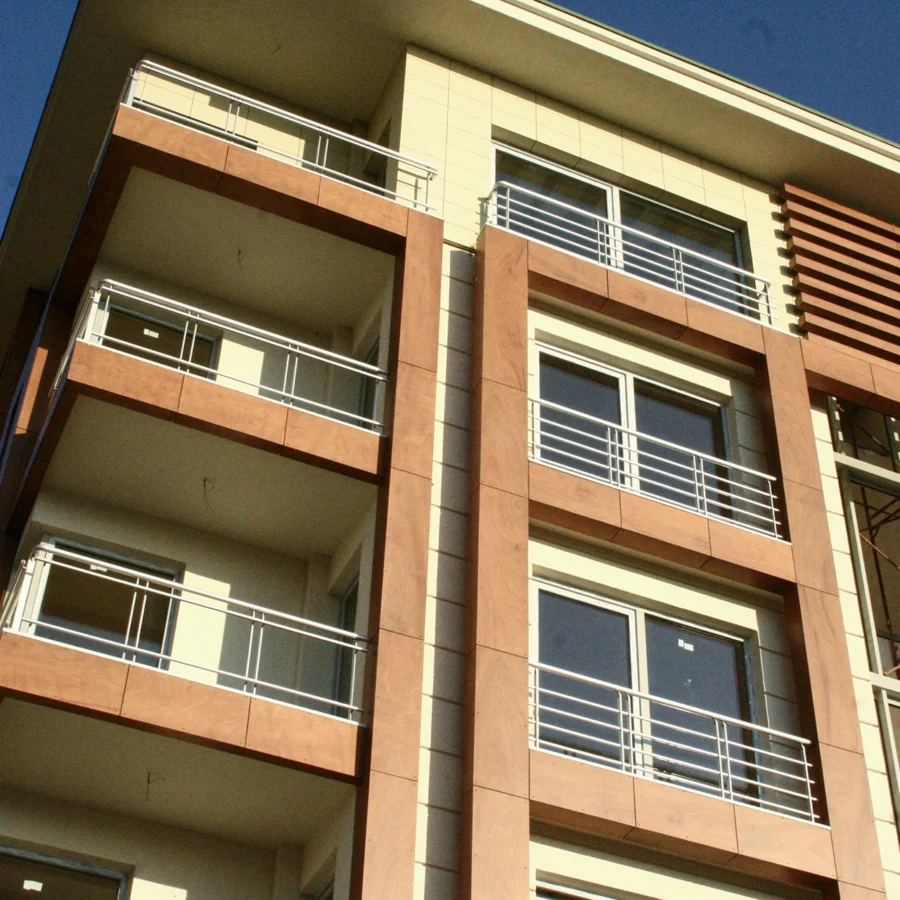 İzotim tarafından Arte Verde Evleri projesinde yapılan dış cephe uygulamaları
