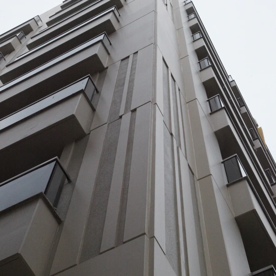 İzotim tarafından Asuman Apartmanı projesinde yapılan dış cephe uygulamaları