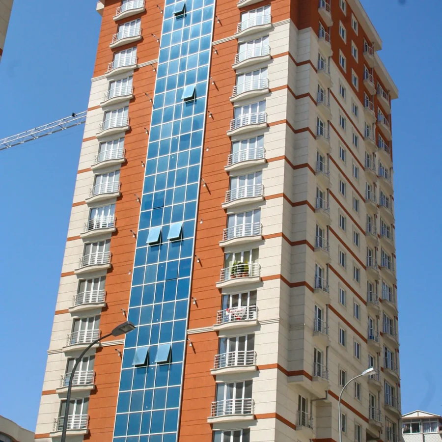 İzotim tarafından Atapol Residence projesinde yapılan dış cephe uygulamaları