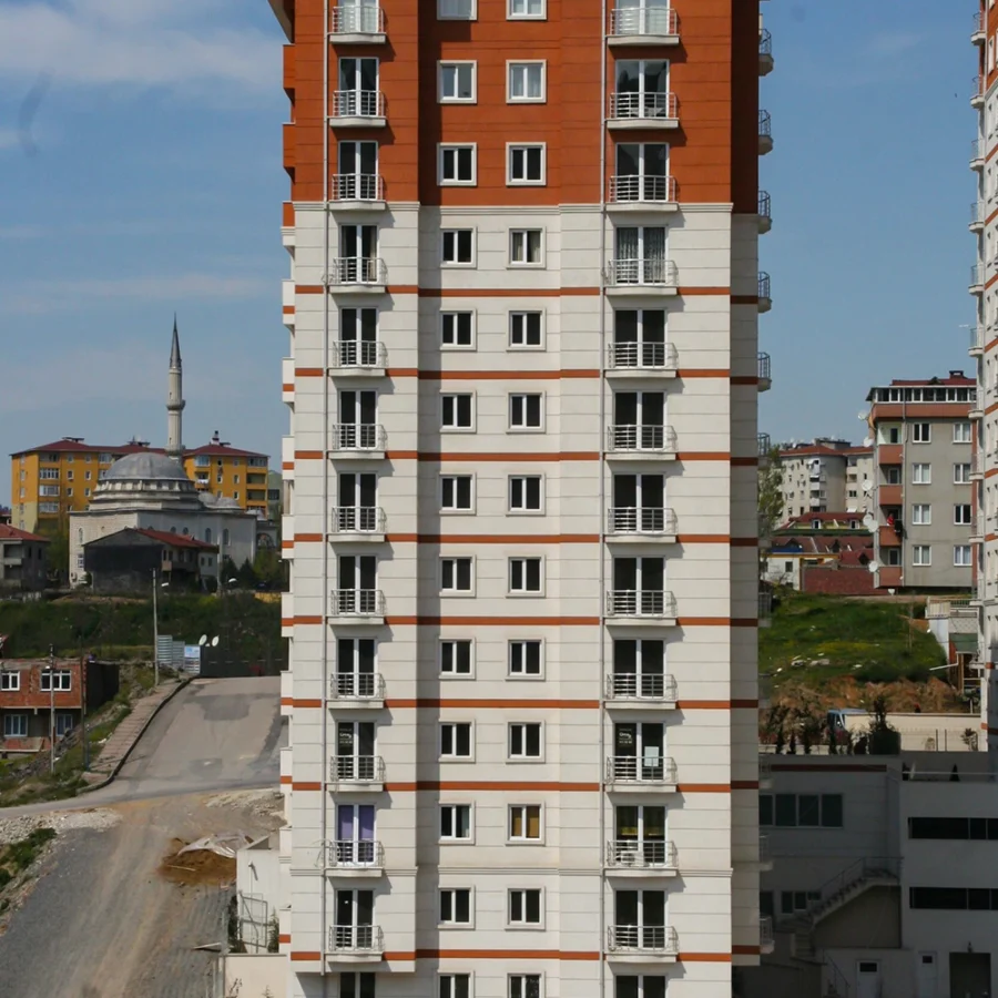 İzotim tarafından Atapol Residence projesinde yapılan dış cephe uygulamaları