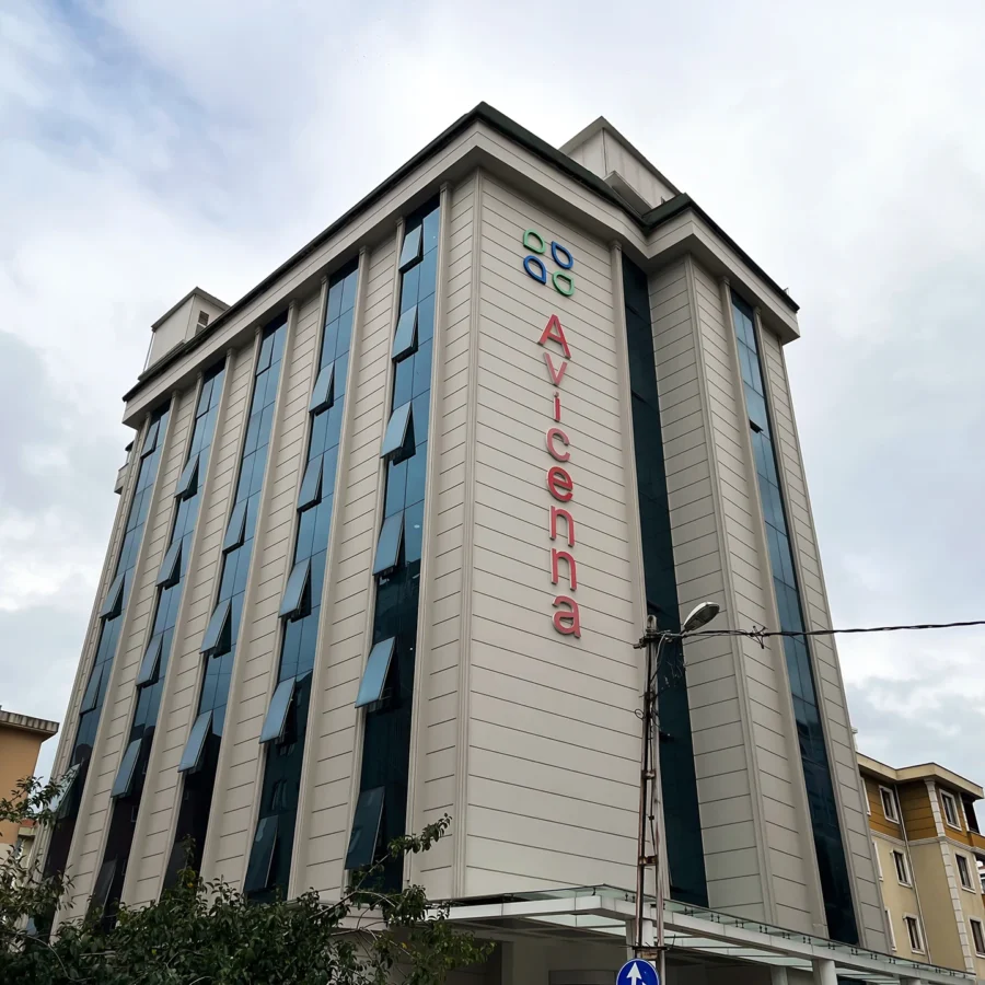 İzotim tarafından Avicenna Hastanesi projesinde yapılan dış cephe uygulamaları
