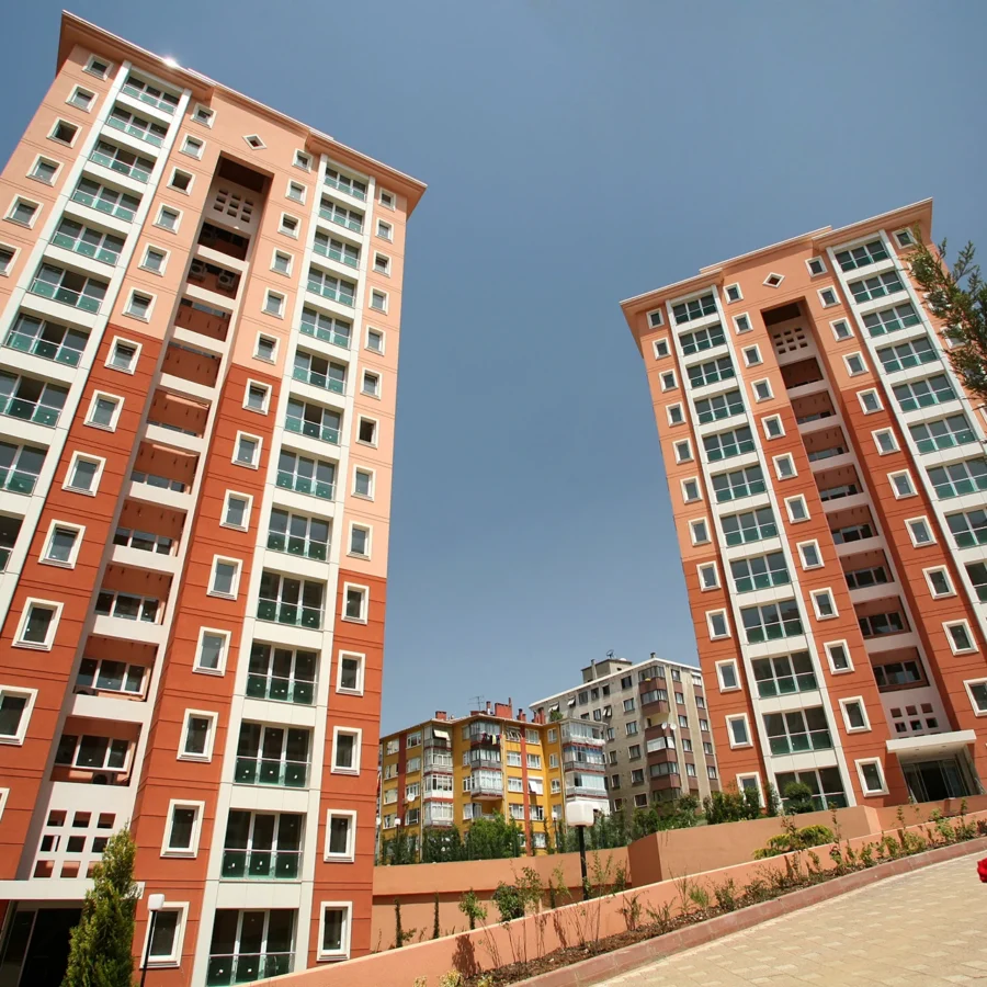 Exterior facade work carried out by İzotim on the Bostancı City project