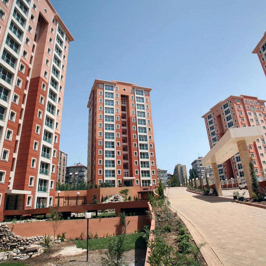 Exterior facade work carried out by İzotim on the Bostancı City project