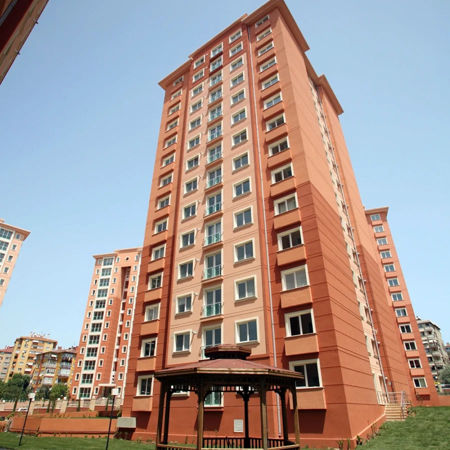 Exterior facade work carried out by İzotim on the Bostancı City project