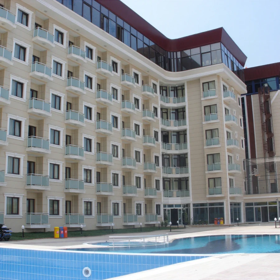 İzotim tarafından Elegance Resort Hotel projesinde yapılan dış cephe uygulamaları
