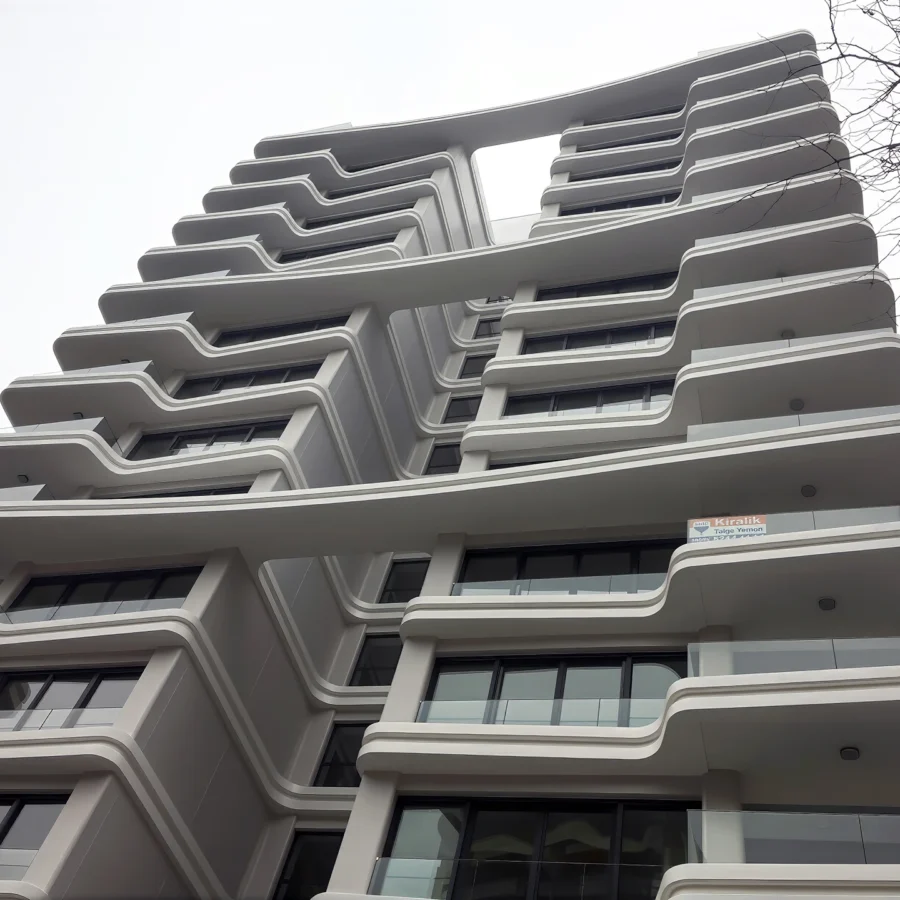 İzotim tarafından Maya Apartmanı projesinde yapılan dış cephe uygulamaları