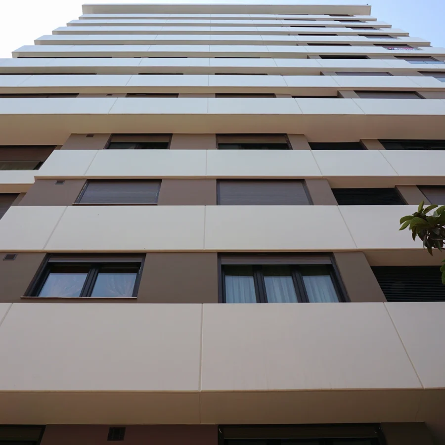 İzotim tarafından Şeyda 13 Apartmanı projesinde yapılan dış cephe uygulamaları
