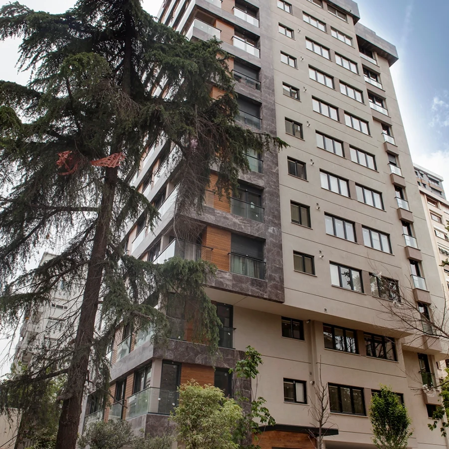 Exterior facade work carried out by İzotim on the Tan Apartment Building project