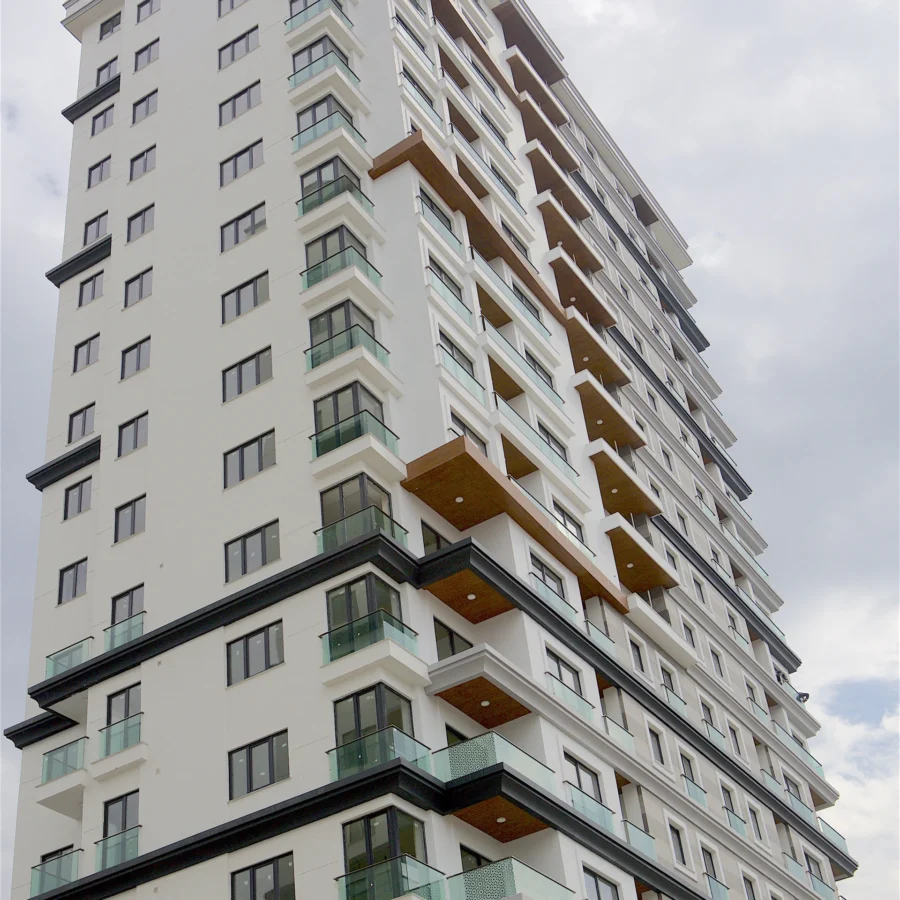 İzotim tarafından Tulip Rose Twin projesinde yapılan dış cephe uygulamaları
