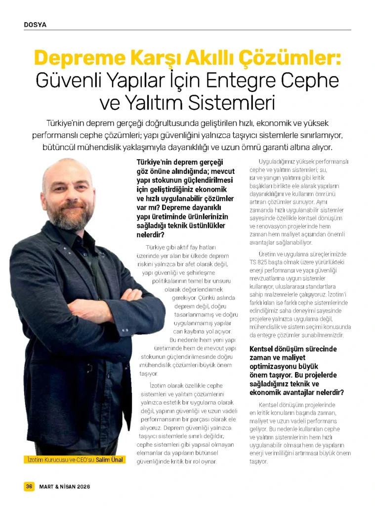Depreme Karşı Akıllı Çözümler