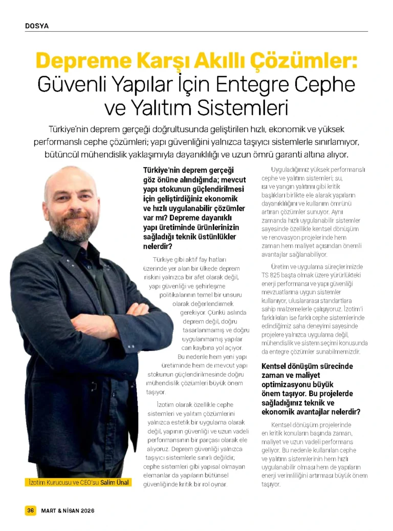 Depreme Karşı Akıllı Çözümler