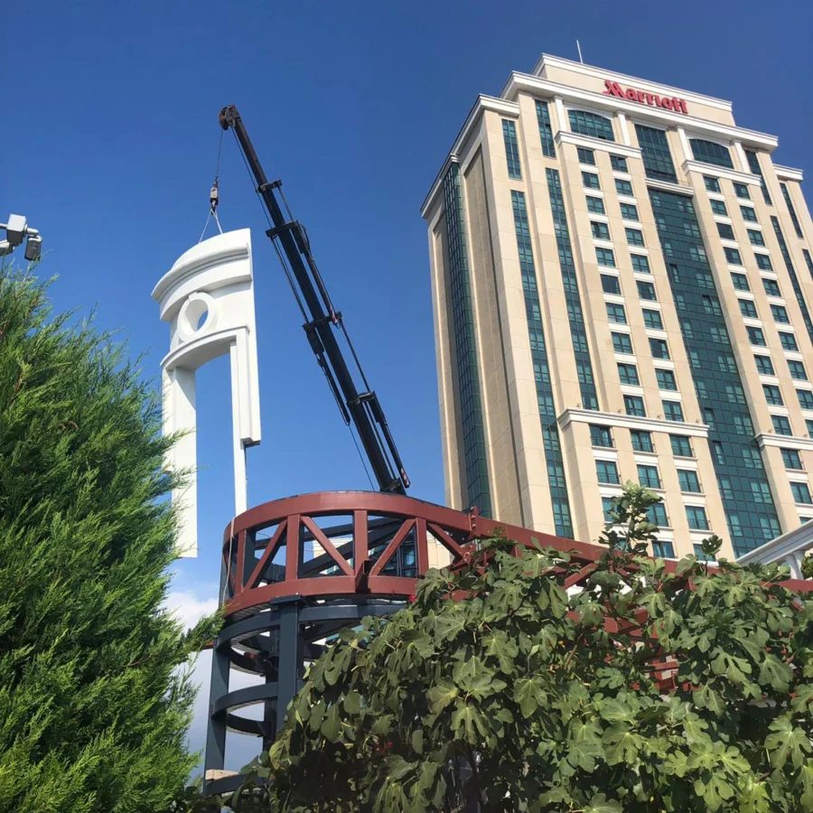 İzotim tarafından Istanbul Marriott Hotel Asia projesinde yapılan dış cephe uygulamaları